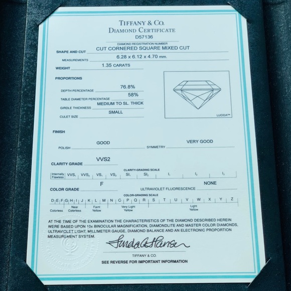 Tiffany & Co. Lucida Engagement Ring, 1.35ct - Picture 4 of 5